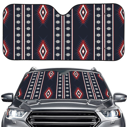 Native Tribal Navajo Pattern Print Car Windshield Sun Shade
