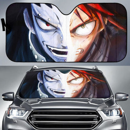 Natsu And Gajeel Fairy Tail Anime Auto Sun Shade Nh06 Universal Fit 111204