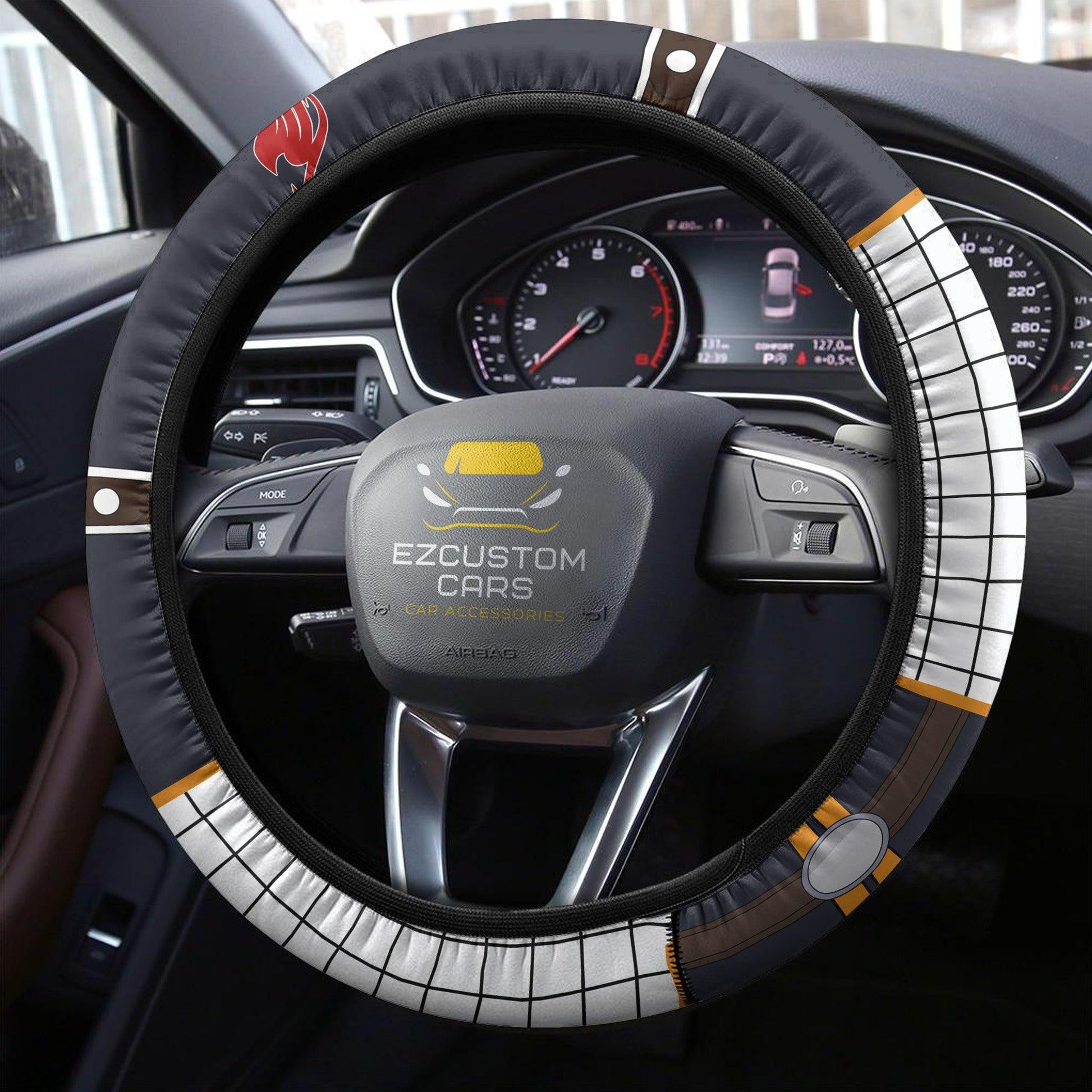 Natsu Dragneel Fairy Tail Anime Steering Wheel Cover