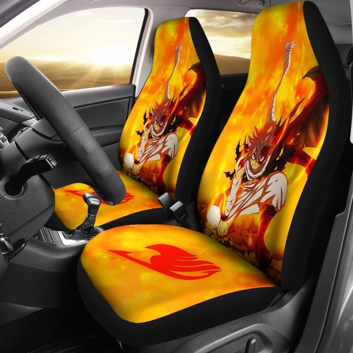 Natsu Dragneel Fairy Tail Car Seat Covers Lt04 Universal Fit 225721