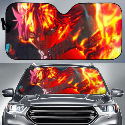 Natsu Dragneel Power Anime Auto Sun Shade Nh06 Universal Fit 111204