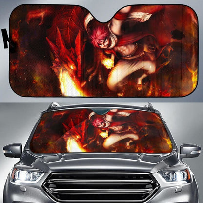 Natsu & Dragon Dragneel Fairy Tail Auto Sun Shade Nh06 Universal Fit 111204