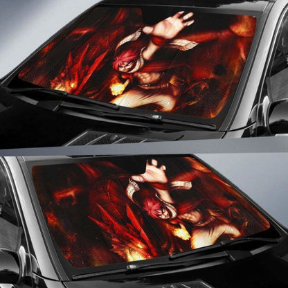 Natsu & Dragon Dragneel Fairy Tail Auto Sun Shades 918b Universal Fit