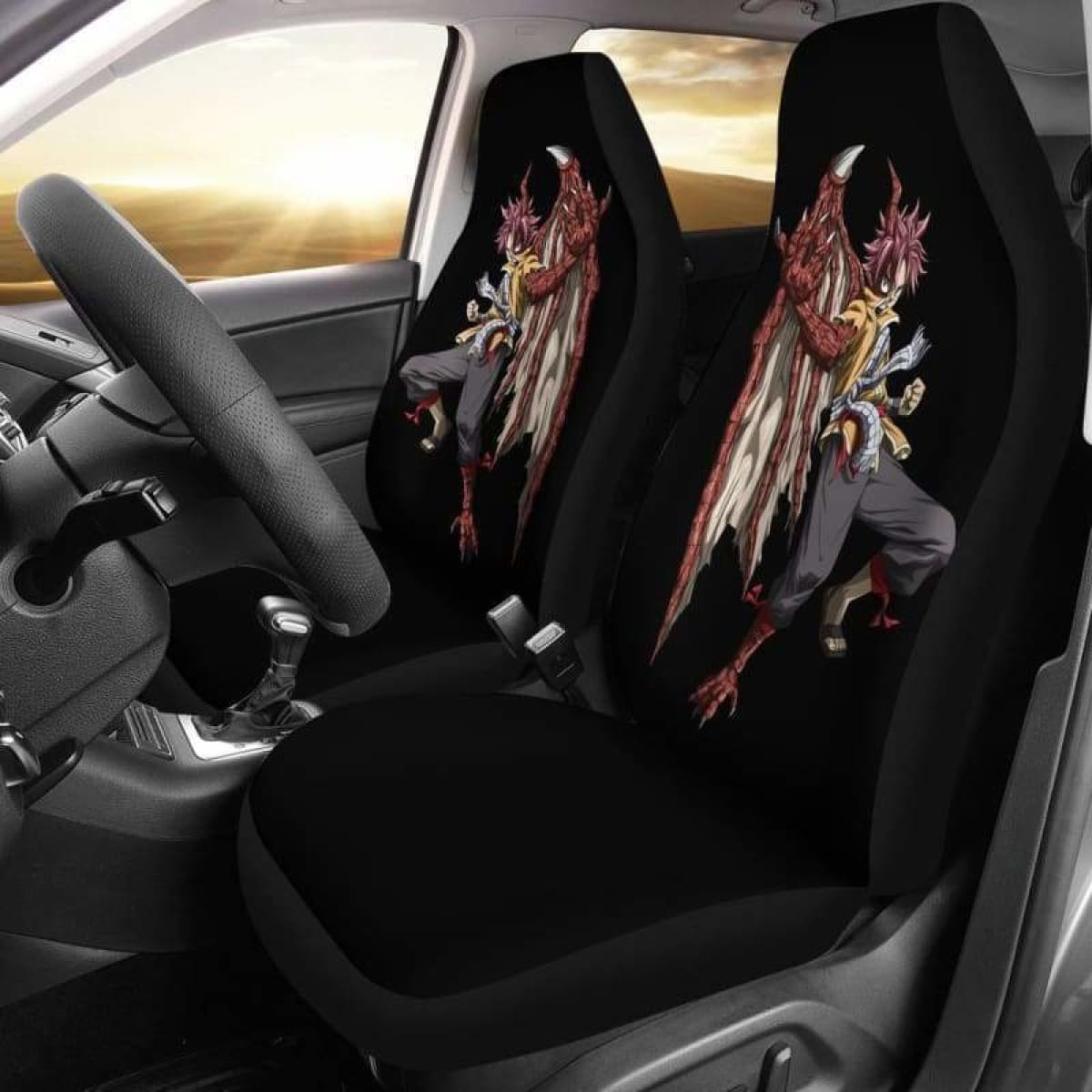 Natsu Dragon Fairy Tail Car Seat Covers Universal Fit 051312