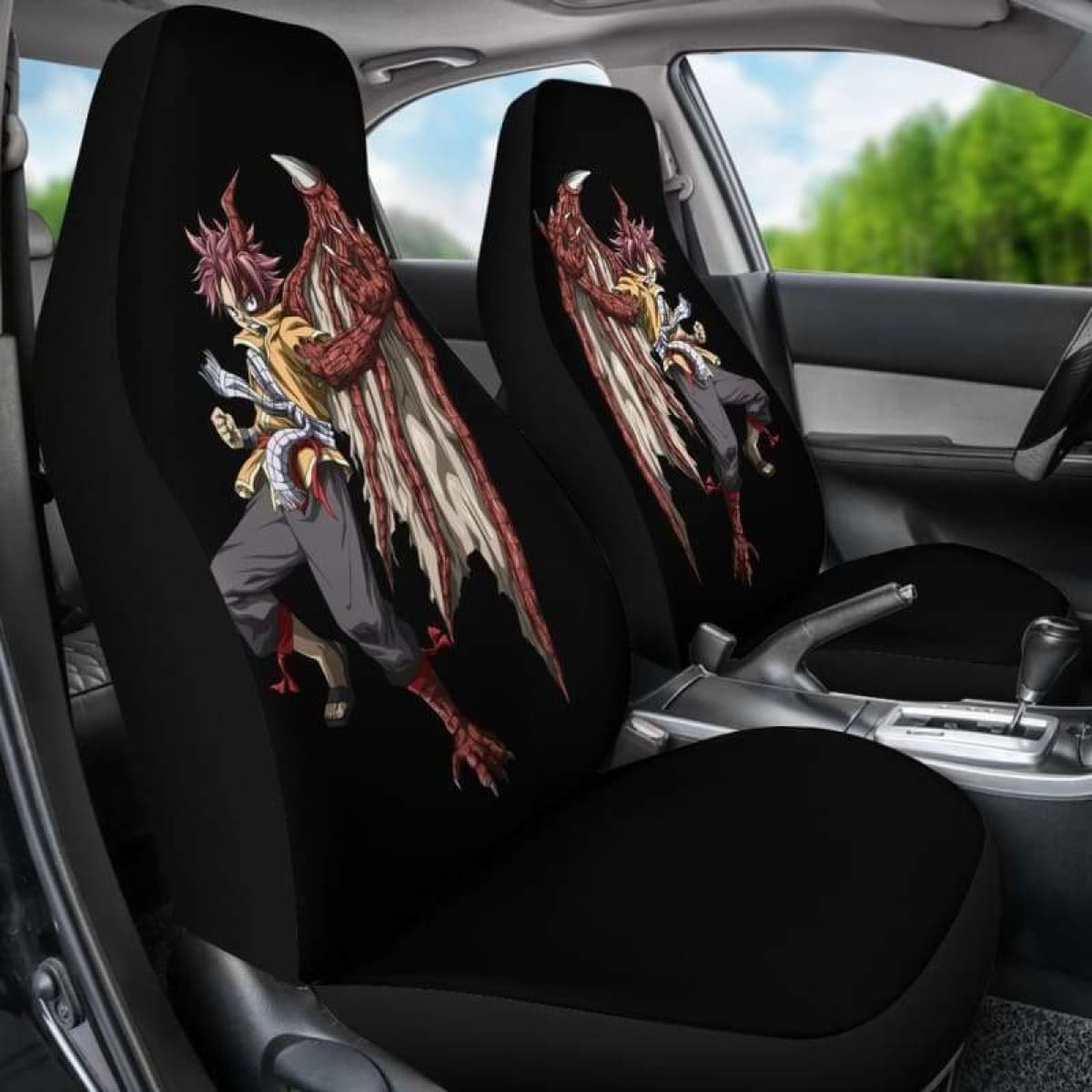 Natsu Dragon Fairy Tail Car Seat Covers Universal Fit 051312