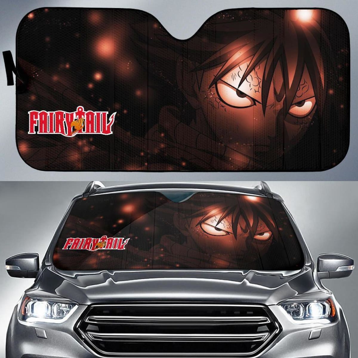 Natsu Fairy Tail Auto Sun Shade Nh06 Universal Fit 111204