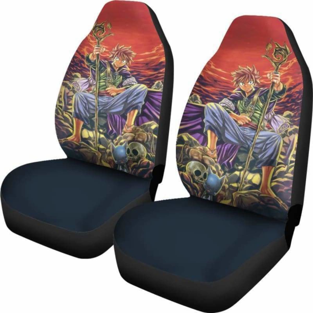 Natsu Happy Fairy Tail Car Seat Covers Universal Fit 051312