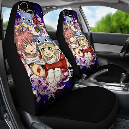 Natsu Lucy Christmas Fairy Tail Car Seat Covers Universal Fit 051312
