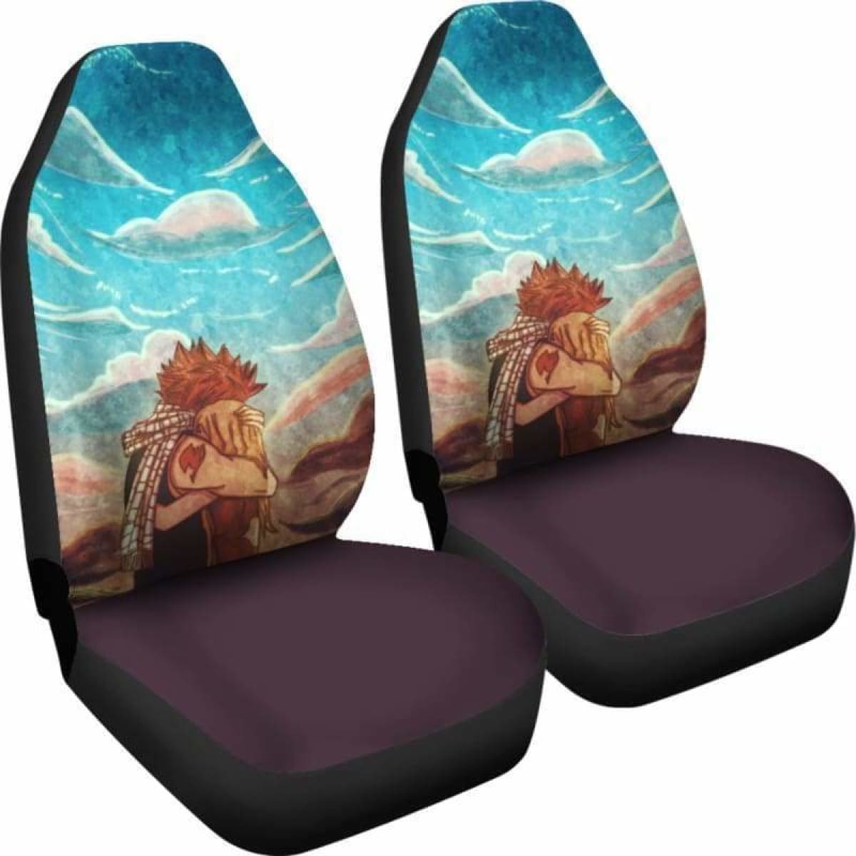 Natsu Lucy Fairy Tail Car Seat Covers Universal Fit 051312