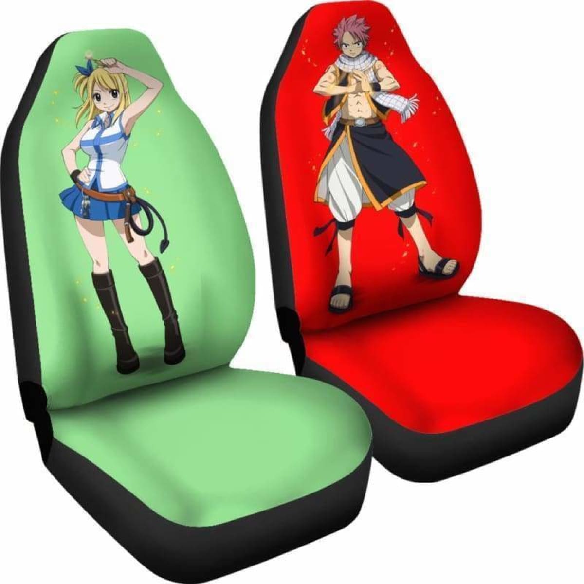 Natsu Lucy Fairy Tail Car Seat Covers Universal Fit 051312