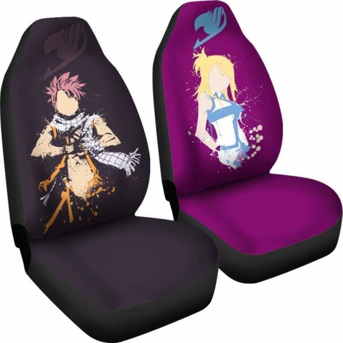 Natsu Lucy Fairy Tail Car Seat Covers Universal Fit 051312