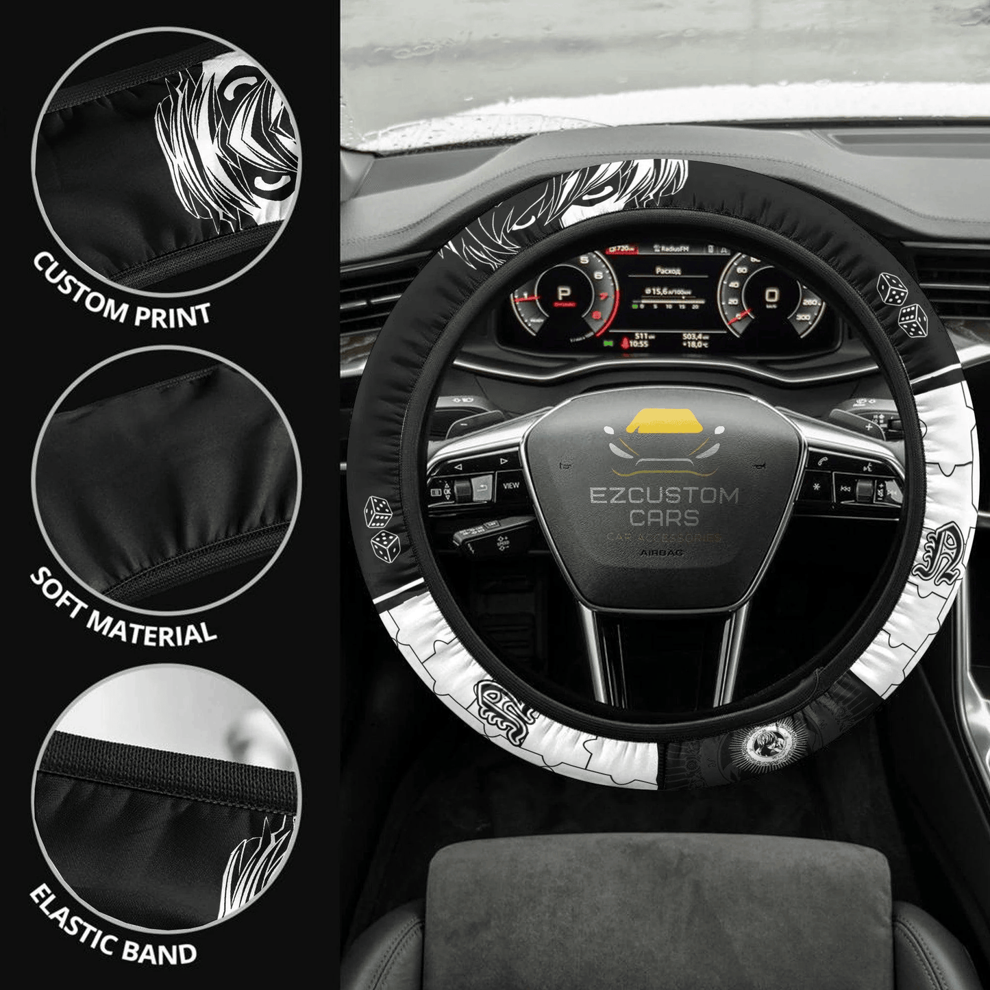 Near Death Note Anime Steering Wheel Cover Custom Anime Car Accessories