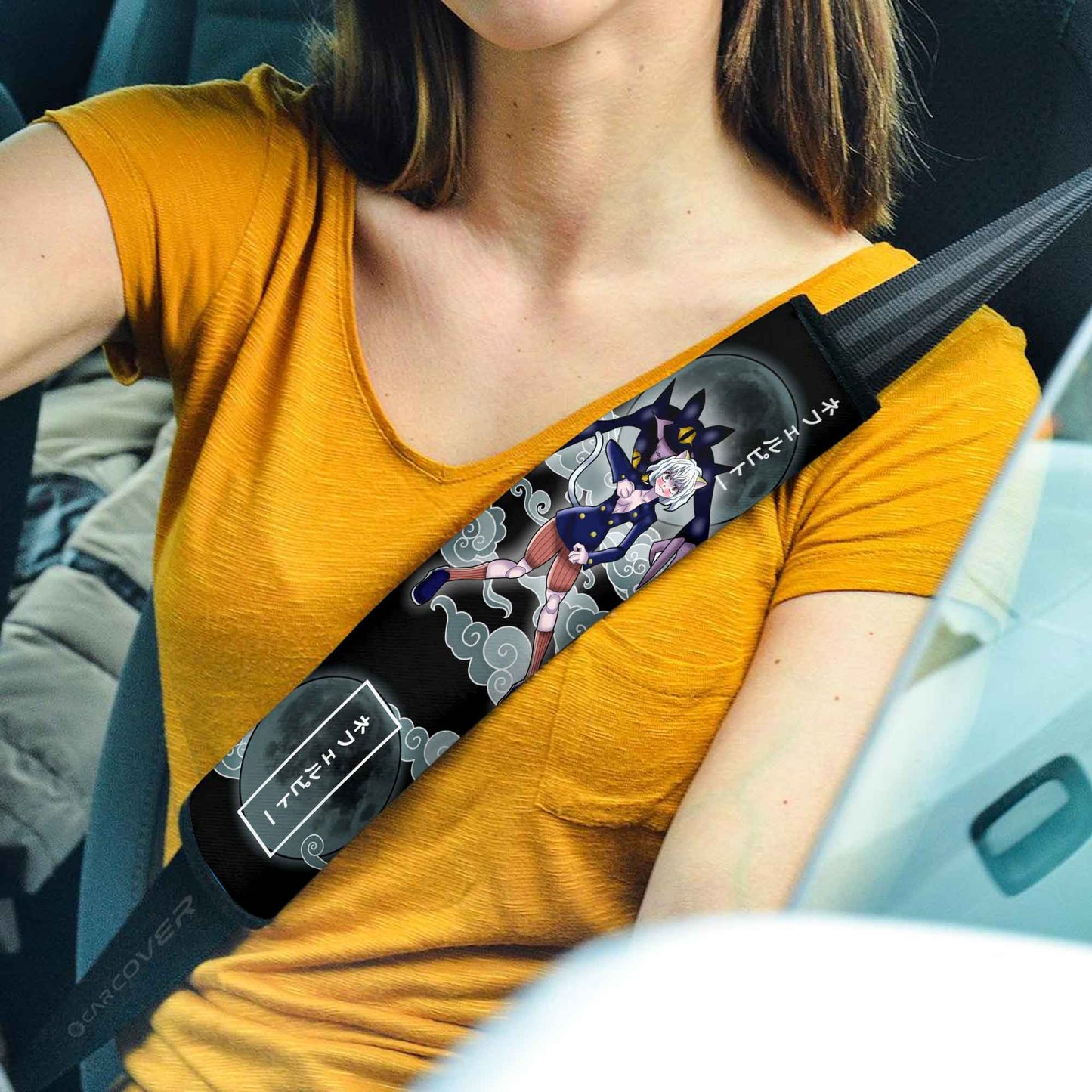 Neferpitou Seat Belt Covers Custom Hunter x Hunter Anime Car Accessories
