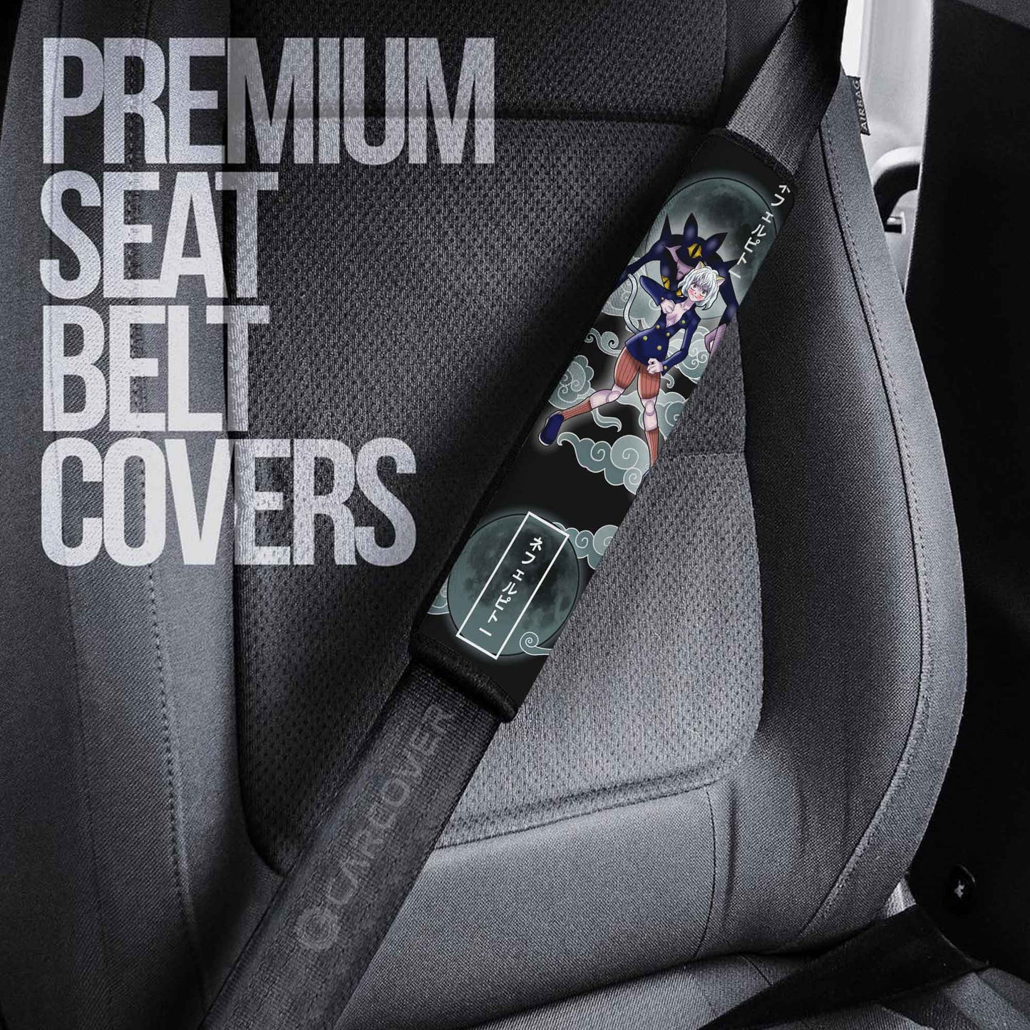 Neferpitou Seat Belt Covers Custom Hunter x Hunter Anime Car Accessories