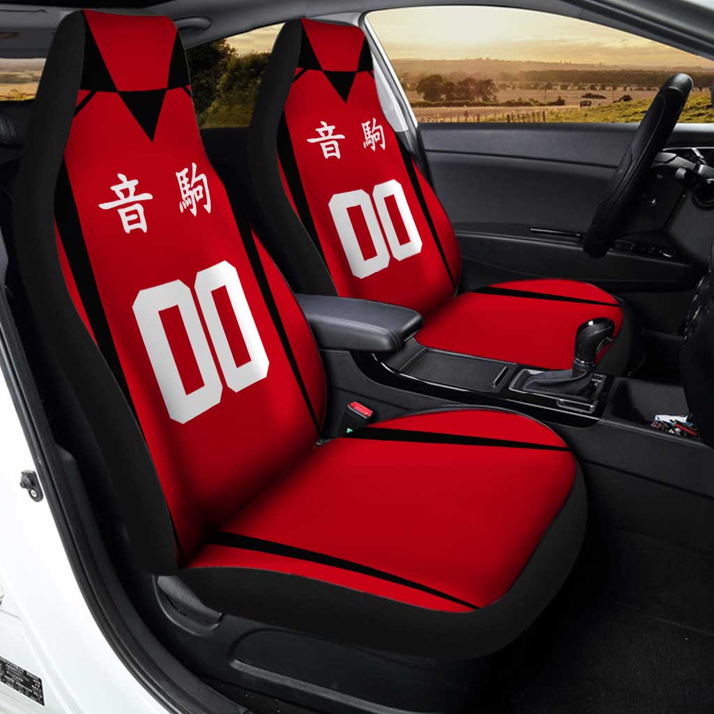 Nekoma High Car Seat Covers Personalized Haikyuu Anime Car Accessories