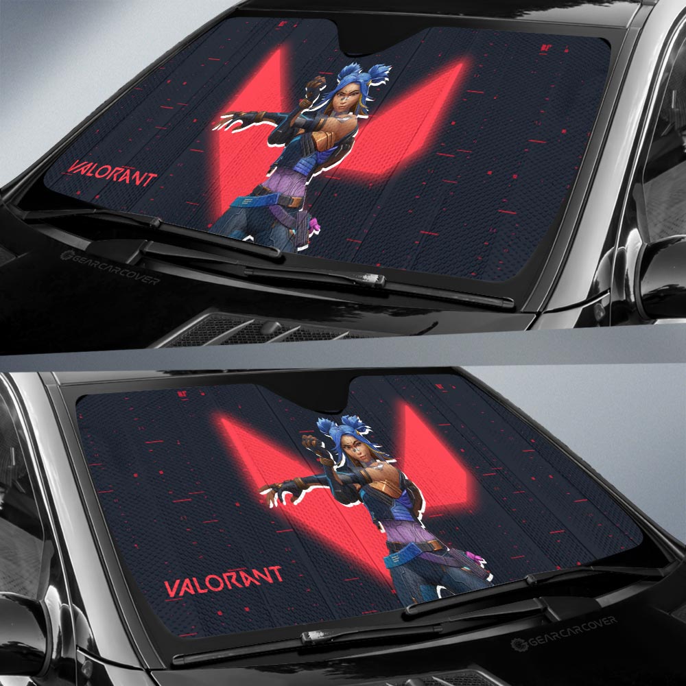 Neon Car Sunshade Custom Valorant Agent