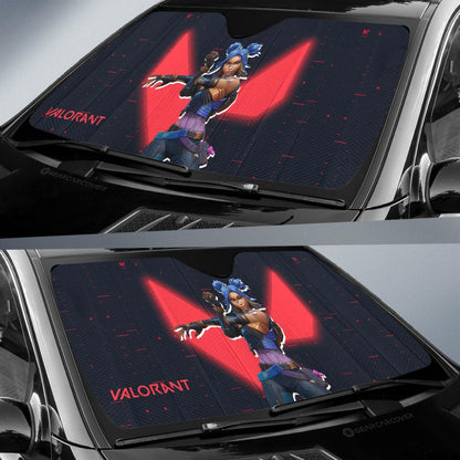 Neon Car Sunshade Custom Valorant Agent