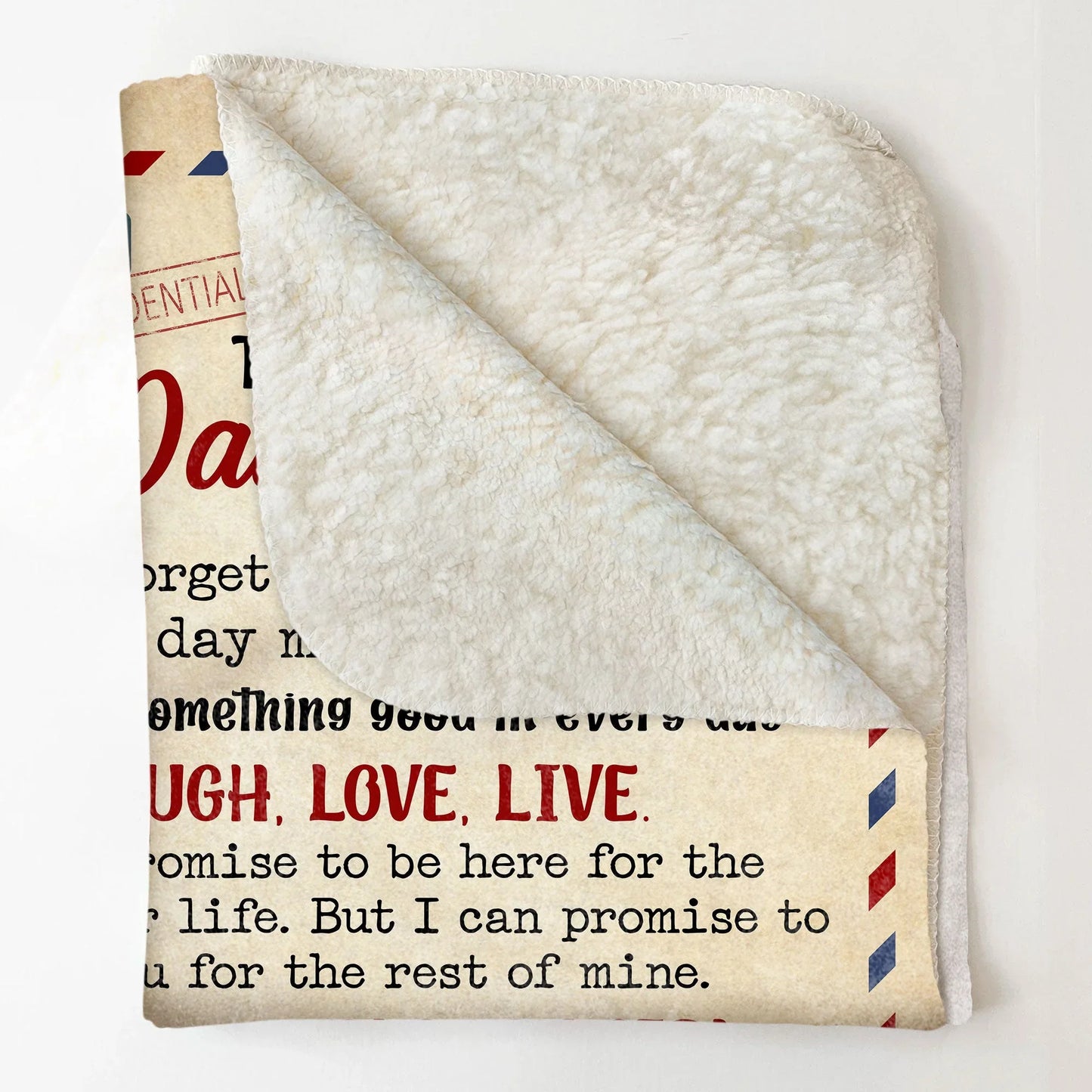 Never Forget That I Love You - Personalized Photo Blanket