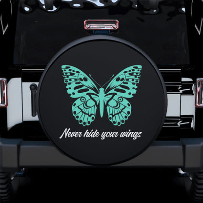 Never Hide Your Wings Car Spare Tire