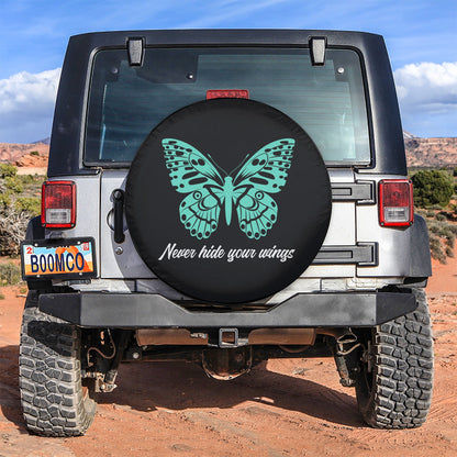 Never Hide Your Wings Car Spare Tire