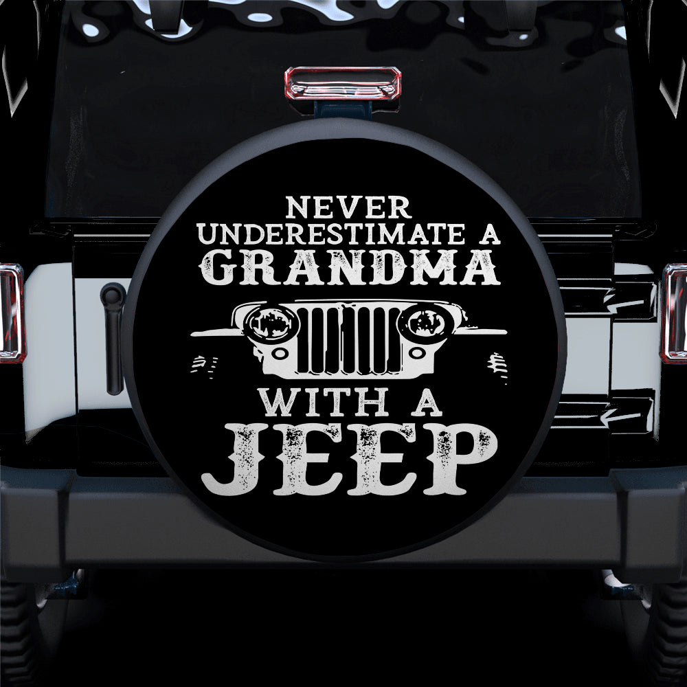 Never Underestimate A Grandma With A Jeep Car Spare Tire Cover