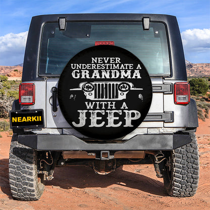 Never Underestimate A Grandma With A Jeep Car Spare Tire Cover