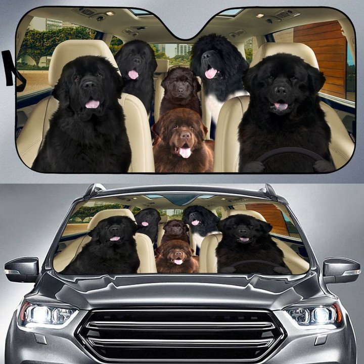 Newfoundland Car All Over Printed 3D Sun Shade