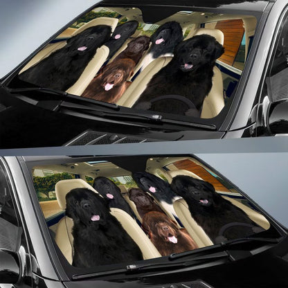 Newfoundland Car All Over Printed 3D Sun Shade