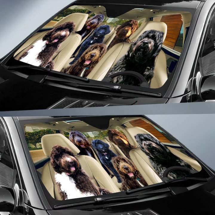 Newfypoo Car All Over Printed 3D Sun Shade