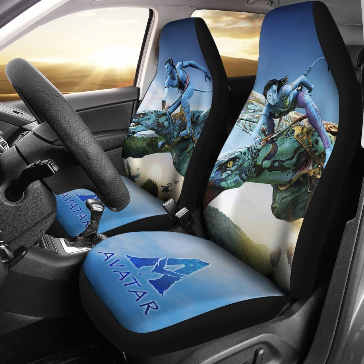 Neytiri And Corporal Jake Sully Car Seat Covers Avatar Movie H200303 Universal Fit 225311