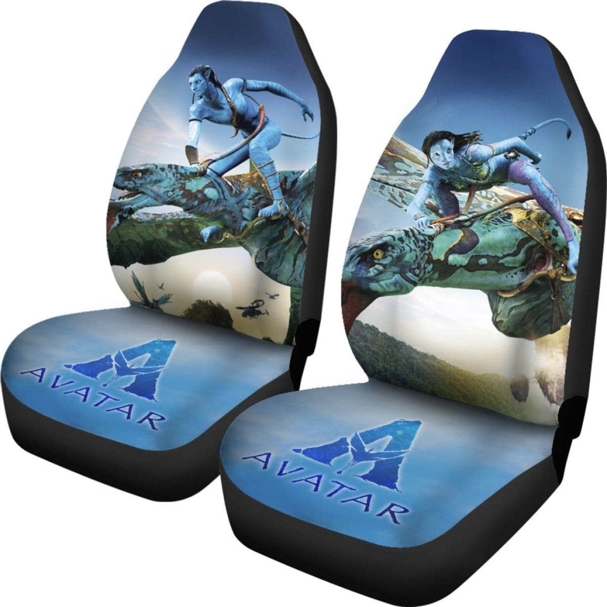 Neytiri And Corporal Jake Sully Car Seat Covers Avatar Movie H200303 Universal Fit 225311