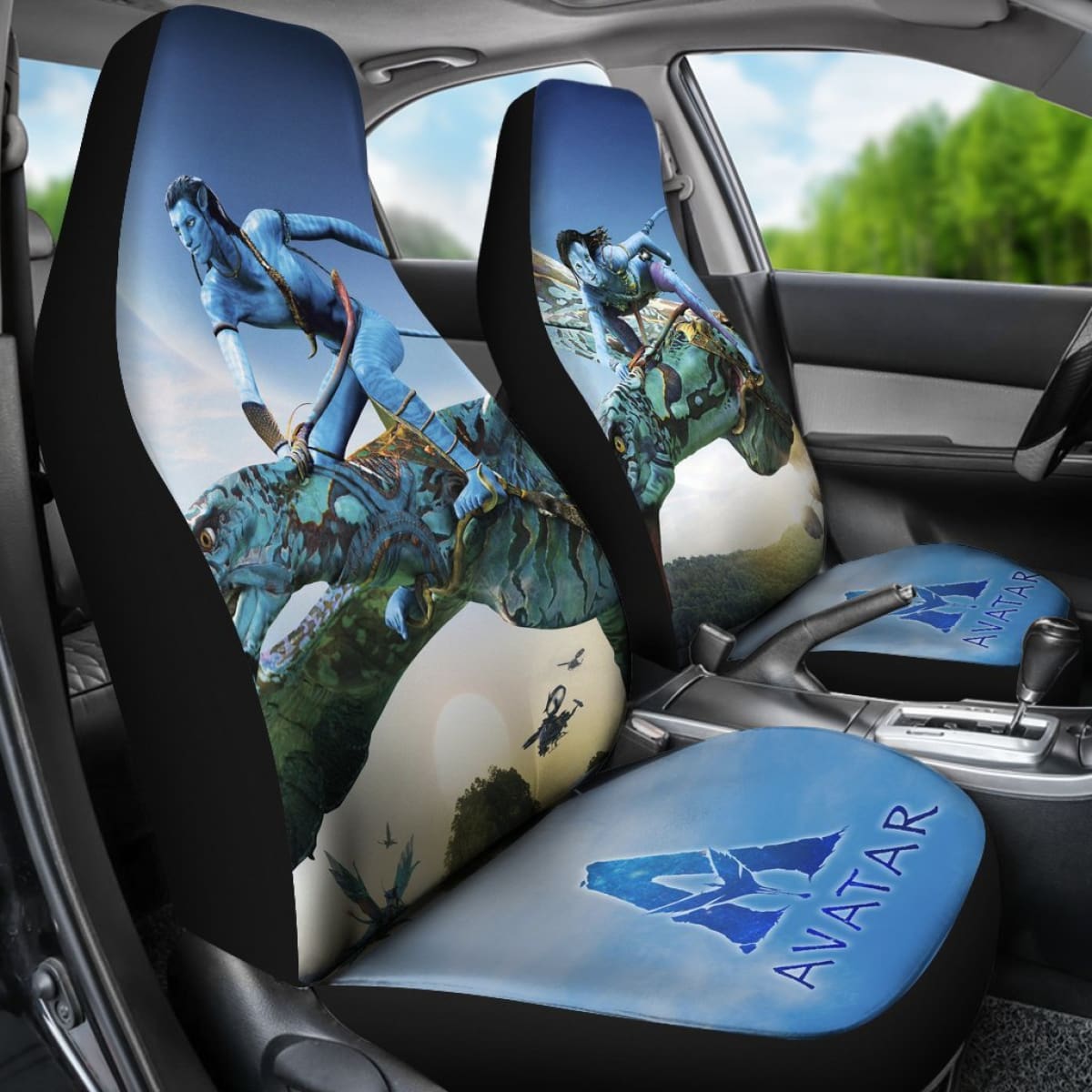 Neytiri And Corporal Jake Sully Car Seat Covers Avatar Movie H200303 Universal Fit 225311