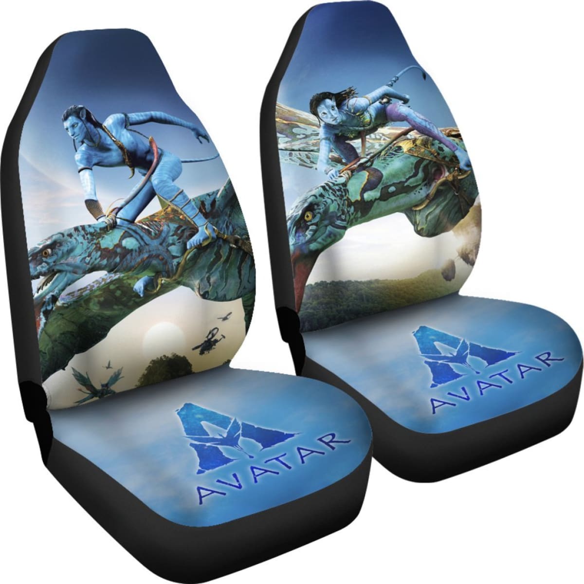 Neytiri And Corporal Jake Sully Car Seat Covers Avatar Movie H200303 Universal Fit 225311