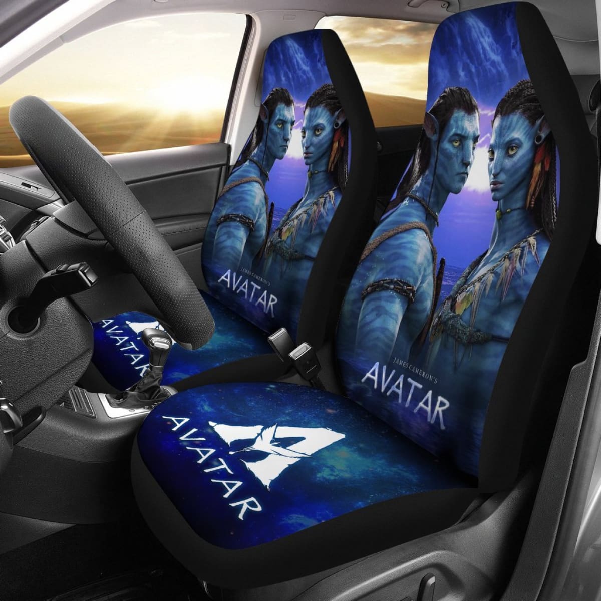 Neytiri And Jake Sully Car Seat Covers Avatar Movie H200303 Universal Fit 225311