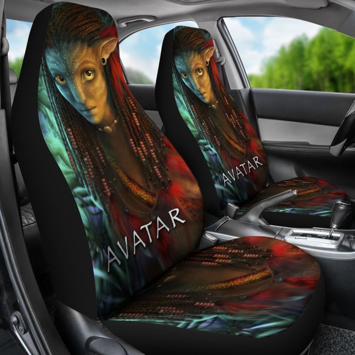Neytiri Car Seat Covers Corporal Jake Sully Movie Fan Gift H200303 Universal Fit 225311