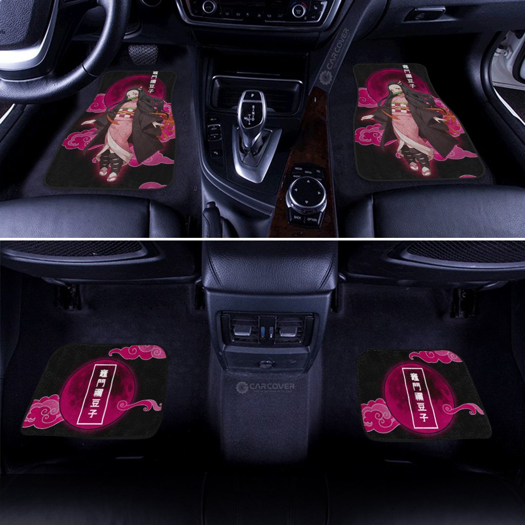 Nezuko Car Floor Mats Custom Demon Slayer Anime Car Accessories