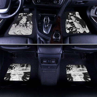 Nezuko Car Floor Mats Custom Kimetsu No Yaiba Manga Car Accessories
