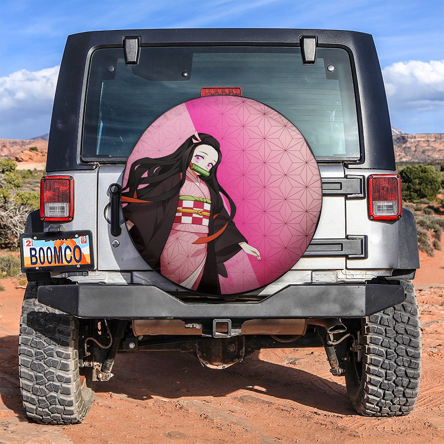 Nezuko Demon Slayer Anime Car Spare Tire Cover