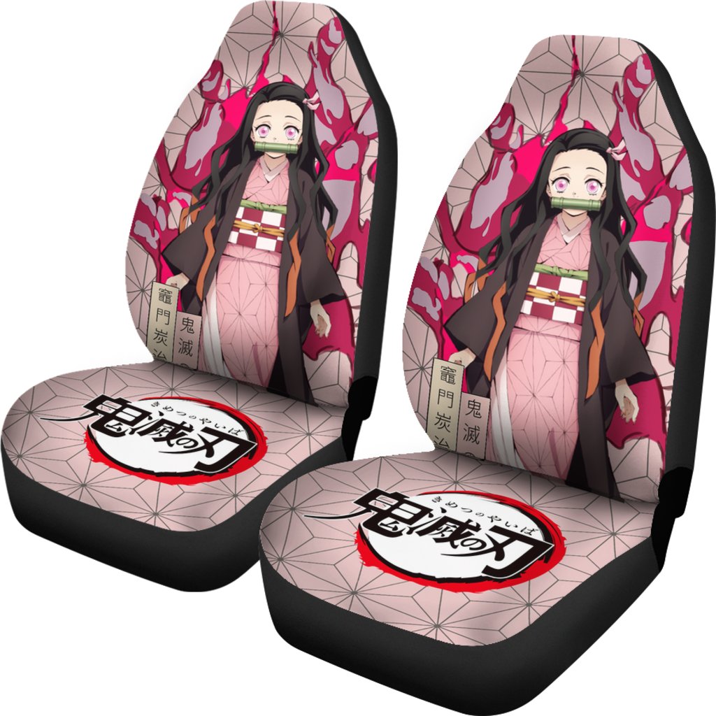 Nezuko Demon Slayer Custom Anime Car Sear Covers