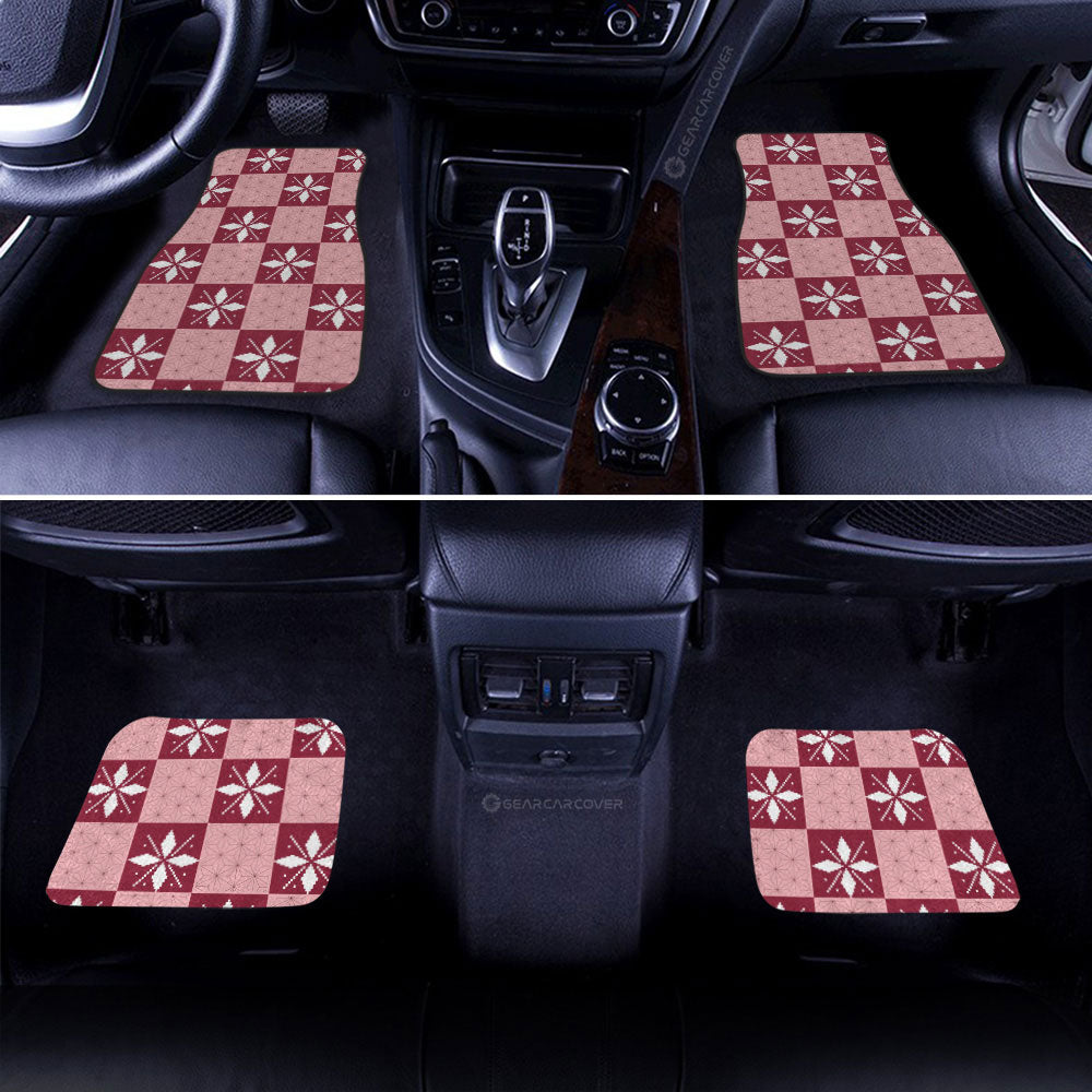 Nezuko Kamado Car Floor Mats Custom Anime Car Accessories