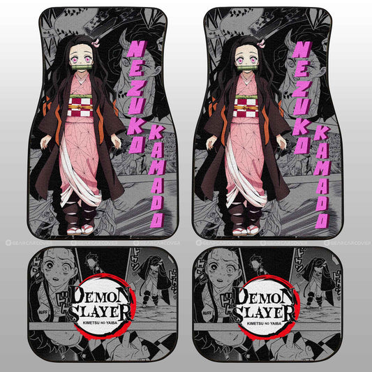 Nezuko Kamado Car Floor Mats Custom Demon Slayer Anime Mix Mangas