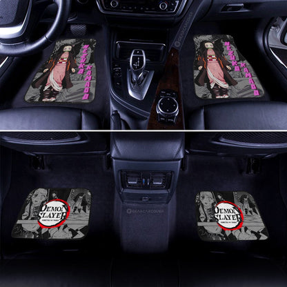 Nezuko Kamado Car Floor Mats Custom Demon Slayer Anime Mix Mangas