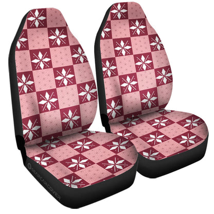 Nezuko Kamado Car Seat Covers Custom Anime Car Accessories
