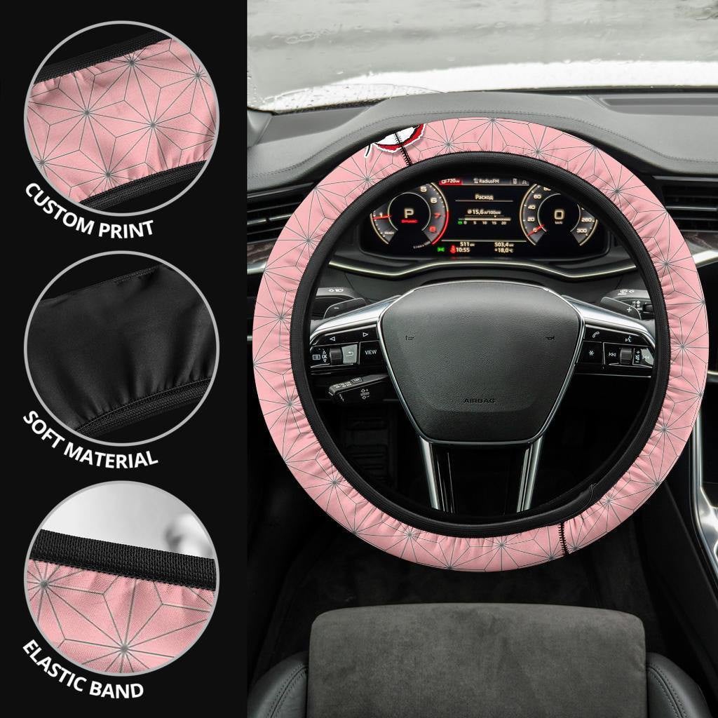 Nezuko Kamado Demon Slayers Anime Steering Wheel Cover