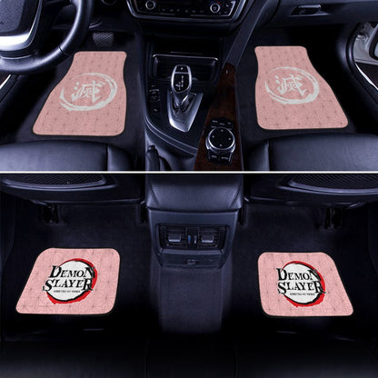 Nezuko Uniform Car Floor Mats Custom Demon Slayer Anime Car Accessories Perfect Gift For Fan