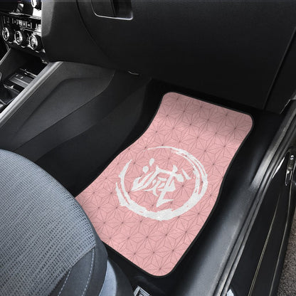 Nezuko Uniform Car Floor Mats Custom Demon Slayer Anime Car Accessories Perfect Gift For Fan