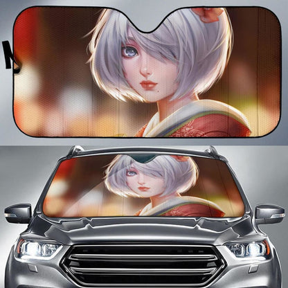 2B Nier Automata Japanese Costume Hd Car Sun Shade Universal Fit 225311