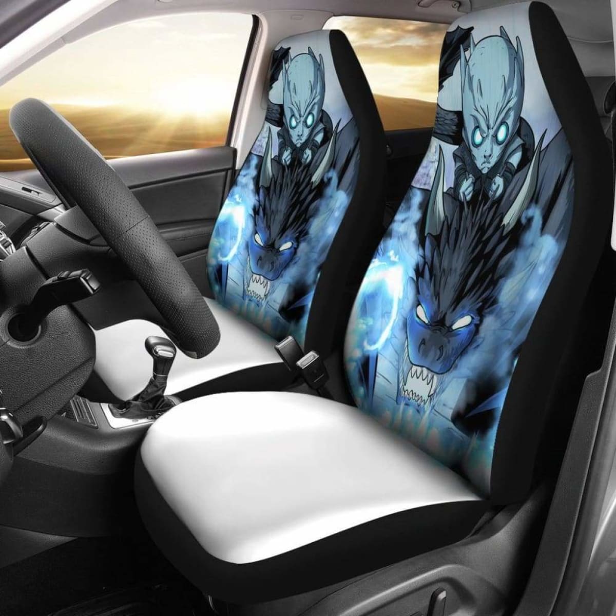 Night King Ice Dragon Car Seat Covers Universal Fit 051012
