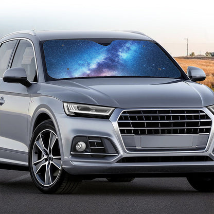 Night Sky Milky Way Print Car Windshield Sun Shade
