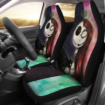 Nightmare Before Christmas Car Seat Covers Face Jack & Sally Universal Fit 194801